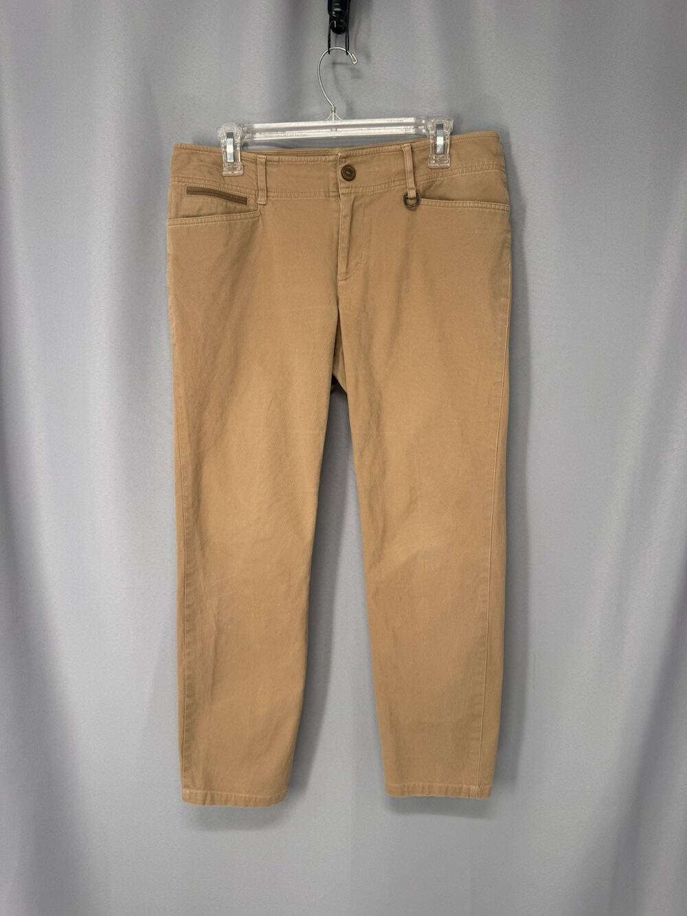 Lauren Ralph Lauren Pants Womens 10 Classic Fit Stretch Tan Preppy Academia